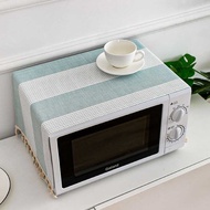 Nordic Fresh Microwave Oven Cover Anti-dust Cover Oven Cover Cloth Oil-Proof Household Refrigerator 