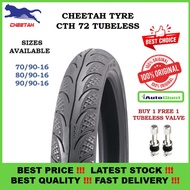 TAYAR CHEETAH CTH72 - *MAXXIS DIAMOND* 70/90-16, 80/90-16, 90/90-16 TUBELESS TYRE