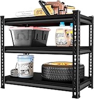 Huhaneon Adjustable Garage Storage Shelves, 35.4''W Garage Shelving Heavy Duty Loads 960LBS, Metal I
