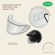 Motorcycle Helmet KISS Clear Visor (SG SELLER)