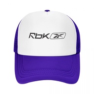 Rbk Reebok (1) Adult Grid Net Hat Trucker Men's Women's Flat Brim Baseball Cap High-Stiff Mesh  Adjustable Unisex Casual