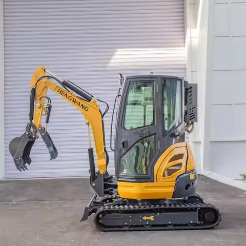 AC Cabin Mini Crawler Excavator Diesel Tractor 2.5 ton Hydraulic Compact Excavators 2 ton Mini Bagge