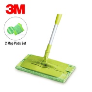 3M Scotch-Brite Quick Sweep High Absorbent Microfiber Mop 2 Mop Pads Set