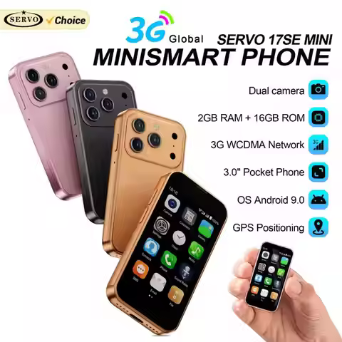 SERVO 17SE MINI 3G Tiny Smartphone Android System Play Store 2GB+16GB WhatsAPP GPS WiFi Dual SIM Car