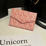 Goyard card holder, classic houndstooth accordion card holder and coin purse.
