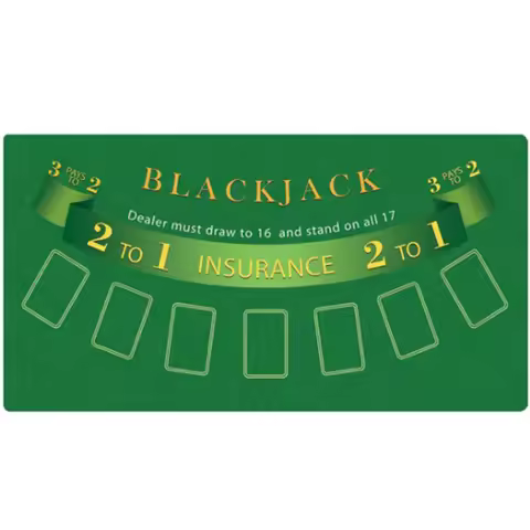 Blackjack Game Table Mat Texas Holdem Poker Mat Card Table Cover Poker Mat For Table Top Mat For Pok