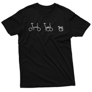 T-shirt Brompton | Folding. Foldies. Satunam. Lipatz. Viral. Pikes. 3sixty.