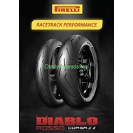 XR379 Paket Ban Pirellirosso Corsa Ii 90 80-17 &amp; Tubeless