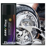 (WEST MALAYSIA ONLY)(400ml) SANCORA Spray Paint Premium High Gloss Chrome  /Cat Semburan/Aerosol Spr