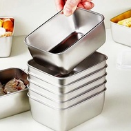 [SG STOCK]6pc Stainless Food Box Set - 600ml Fridge Organizer for Meal Prep