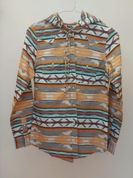 Wrangler Retro Jeans Wear 印花 連帽 襯衫，男女合用