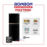 PROMO SPESIAL Polytron Kulkas 2 Pintu PRM 491X / 491 X Belleza Big Liter Inverter