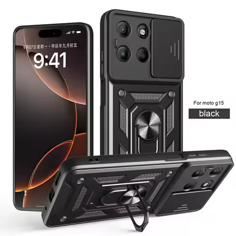 For Motorola G67 Case Moto G77 G67 Power G57 Power Cover Magnetic Ring Holder Armor Phone Case Slide