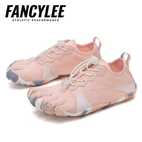 FANCYLEE Women Professional Five-Finger Barefoot Shoes Zero-Drop Bionic Minimalist Gym Deadlift Squa
