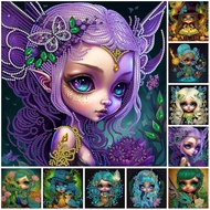 5D DIY Elf Girl Partial Special Shaped Drill Diamond Painting Home Decoration Jewelry Cross Stitch D