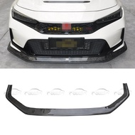 For Honda CIVIC 11TH FL5 TYPE R Carbon Fiber Bottom Chin Lip Front Spoiler Bumper For Honda CIVIC 11
