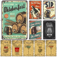 Beer Metal Plate Cocktail Metal Tin Sign Rusty Vintage Poster Bar Plate Wall Decoration Club Pub Bar