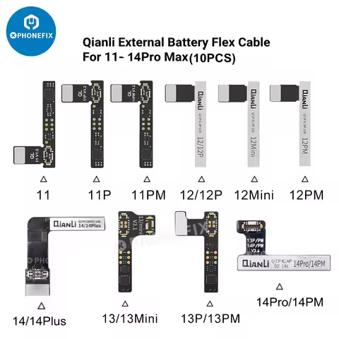 Qianli Battery Flex Cable For iPhone 11 12 13 14 Pro Max Mini Battery Repair for Clone DZ03 Copy Pow