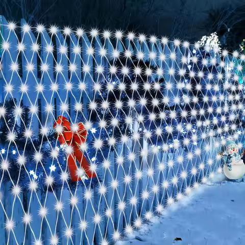 3X3M 10X1M 6X4M Christmas Net Light Outdoor LED Bush Mesh Light Waterproof Plug in Fairy Twinkle Net