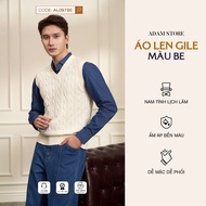 ADAM STORE AL097BE BEIGE GILE SWEATSHIRT