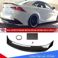 TRUNK SPOILER WING CARBON COLOR FOR 14-20 IS200t IS250 IS350 AR STYLE ABSauto parts Car decoration