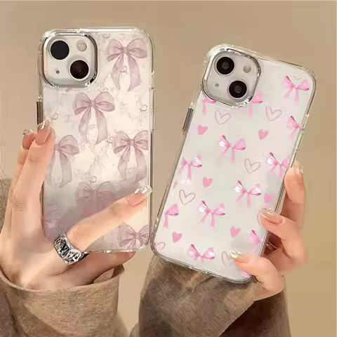 Y2K Bowknot Love Heart Phone Case For Realme C75 C55 C53 C65 C63 C30 C33 C35 GT3 Narzo 50 A57 11 12 