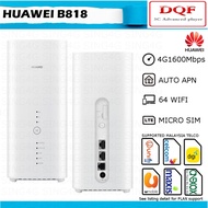 Optus Version Huawei B818 B818-263 4G LTE 1600Mbps Cat19 5CA 4X4 MIMO Sim Router Mobile Wifi