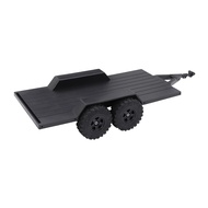 GuangquanStrade RC Trailer Upgraded Utility Trailer with Hitch for 1/18 RC Crawler