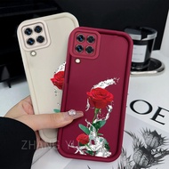 suitable for Samsung A12 M12 A22 4G 5G M22 TPU phone case rose pattern new phone case