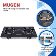 MUGEN Infrared Tempered Glass Gas Stove V2 (MGS-2023) + Free Single Stove