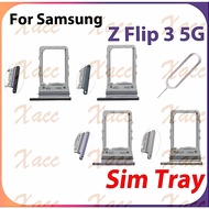 For Samsung Galaxy Z Flip 3 5G 5G F7110 F711U F711B F711N SIM Card Tray Slot Holder Phone Replacemen