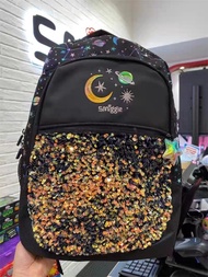 Smiggle sequins backpack Boys and Girls School Bags For Primary kids