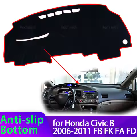 For Honda Civic 8 2006-2011 FB FK FA FD High Quality Dashboard Mat Dashmat Cover Pad Sunshade Carpet