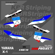 X-RIDE striping motorcycle YAMAHA motorcycle sticker variation Racing X-01 motorcycle sticker