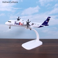 ItalianCulture 1 Set 20cm Fedex ATR Airplane Model Airplane Toy Diecast Metal Alloy Collection Child