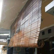 Tirai Bambu Lebar 250 x Tinggi 150 Bahan Kulit Bambu Wulung