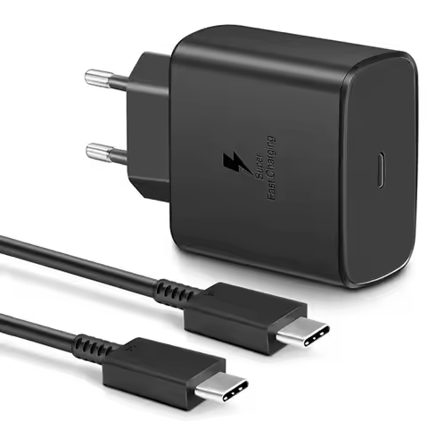For Samsung 45W Super Fast Charger For Galaxy S25 S24 S20 S21 S22 S23 Note 20 Ultra 10 Plus FE S25Ed