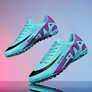 Men‘s Football Boots Low Top Soccer Shoes Comfortable Breathable TF/FG Grass Non-Slip Training Sneak