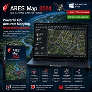 ARES Map 2024 Latest Lifetime For Windows 64-Bit GIS Mapping CAD Software