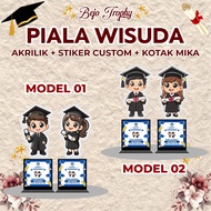 Graduation Trophy Acrylic graduation Trophy/ -+ 25cm high Trophy doll Trophy Cute acrylic graduation