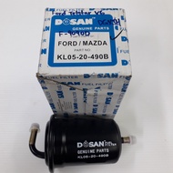 (1PCS DOSAN KL05-20-490B) FUEL FILTER FOR FORD TELSTAR V6 & MAZDA 626 V6 GE (F-9090D)