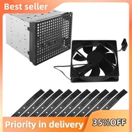 Storage Expansion Hard Drive Cage DIY Hard Drive Disk Cage Rack 5.25 Inch to 5X 3.5Inch Bracket with