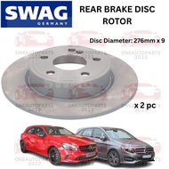 SWAG GERMANY REAR BELKANG BRAKE DISC ROTOR MERCEDES BENZ W176 A180 A200 W246 B200