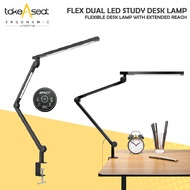 FLEX Dual LED Study Desk Lamp ★ Dimmable Lamp ★ Foldable Lamp ★ Swing Lamp ★ Study Table Lamp