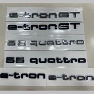 For Audi 55 quattro e-tron GT letter logo New energy electric car emblem etron Rear trunk badge Disp
