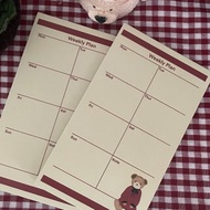 週計畫筆記本 小熊款