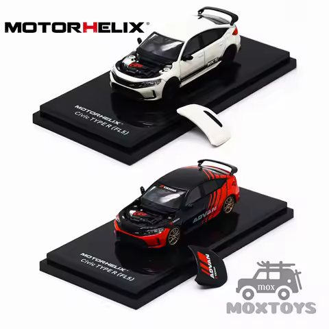 MOTORHELIX 1:64 Civic TYPE R (FL5) Livery Diecast Model Car