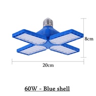 OU BANG 2022 News 60W 40W Led Garage Light Cool white Folding Leaf Lamp E27 15000LM Lamp Deformable