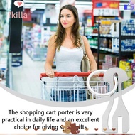 FKILLA Trolley Master Key Token, Metal Coin Holder Shopping Cart Token, Portable Reusable Detachable