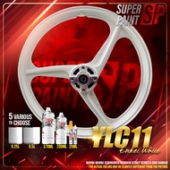 YLC11 Enkai White | Enkai White Sport Rim | 2K Paint Cat Bancuh Putih Spotrim Enkai 3 Batang DIY